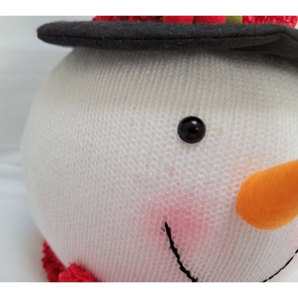 Home Accents Holiday 14.5" Fabric Snowman Head Christmas Tree Topper #TXF2301 - Picture 3 of 16